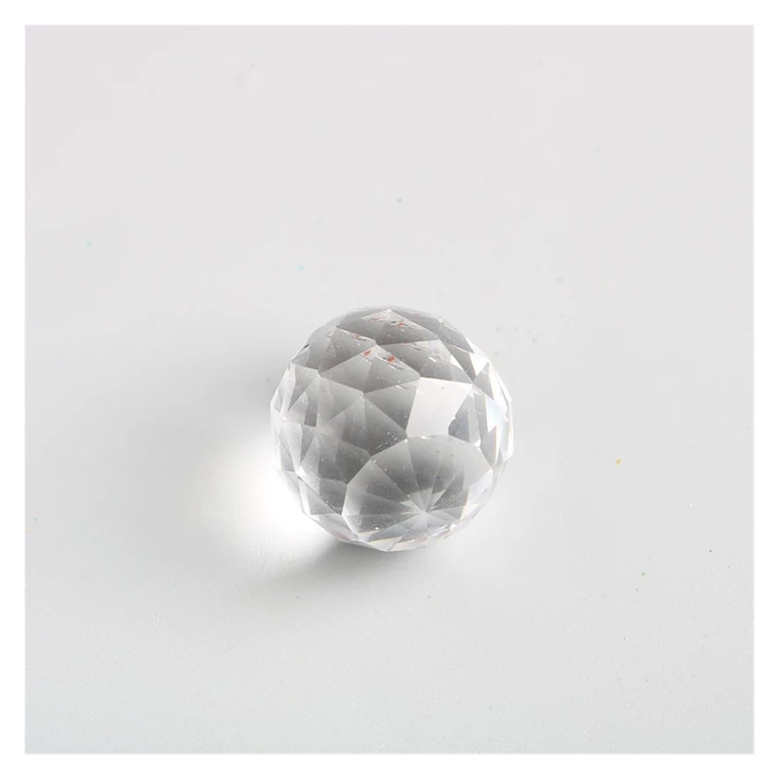 tianwandong 10 stücke Klar Facettierte Kristall Ball Glas Suncatcher Prismen Anhänger Lampe Kronleuchter Teile Fengshui Beleuchtung Zubehör 20/30/40mm(AB,10pcs-40mm ball)
