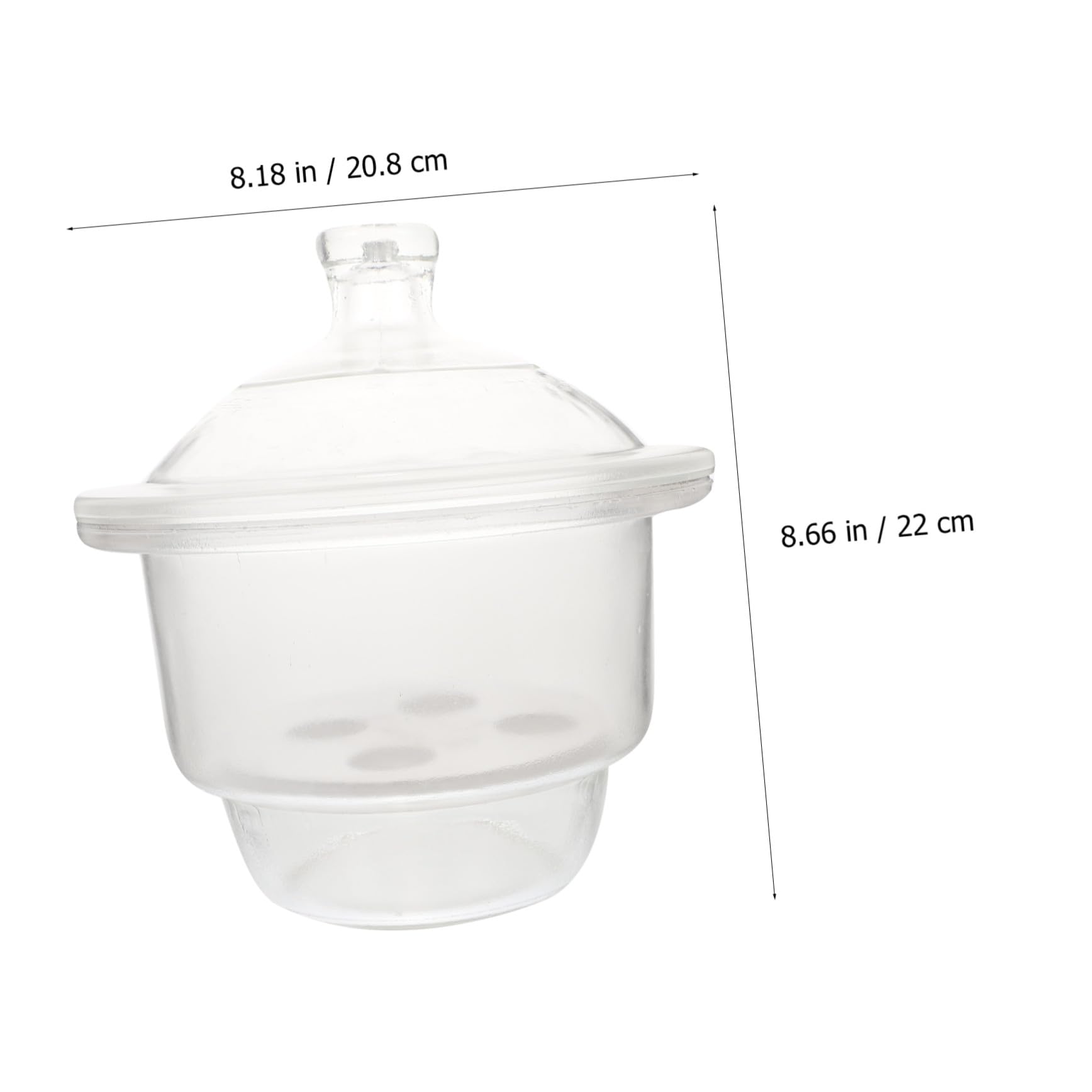 Alipis Labor Trockenflasche Glas Exsikkator Vakuum 22cm Hochtransparent Für Praktische Schulversuche Und Laboreinsatz