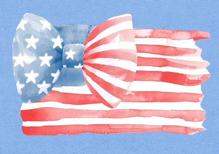 Women American Flag Patriotic T-Shirts Cute USA Bow Flag Shirts Happy 4th of July Tee Tops - Image 5