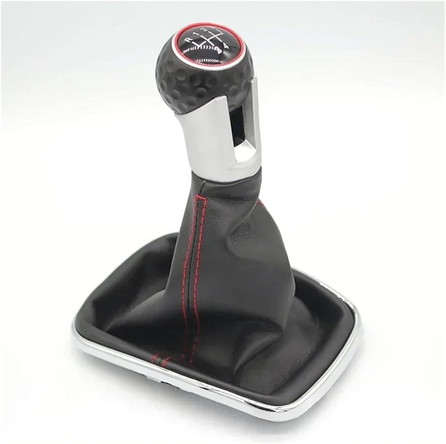 Car Shift Knob Replacement for VW for Golf 4 IV MK4 for GTI R32 for Bora for Jetta 1999-2004 5 6 Speed Black Frame Gear Shift Knob Lever Gaiter Boot 12mm(G 5 Speed)(G 6 Speed)