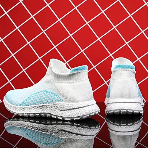 GOSPT Women's Mesh Walking Shoes Slip on Breathable Knit Tennis Running Sock Sneakers4
