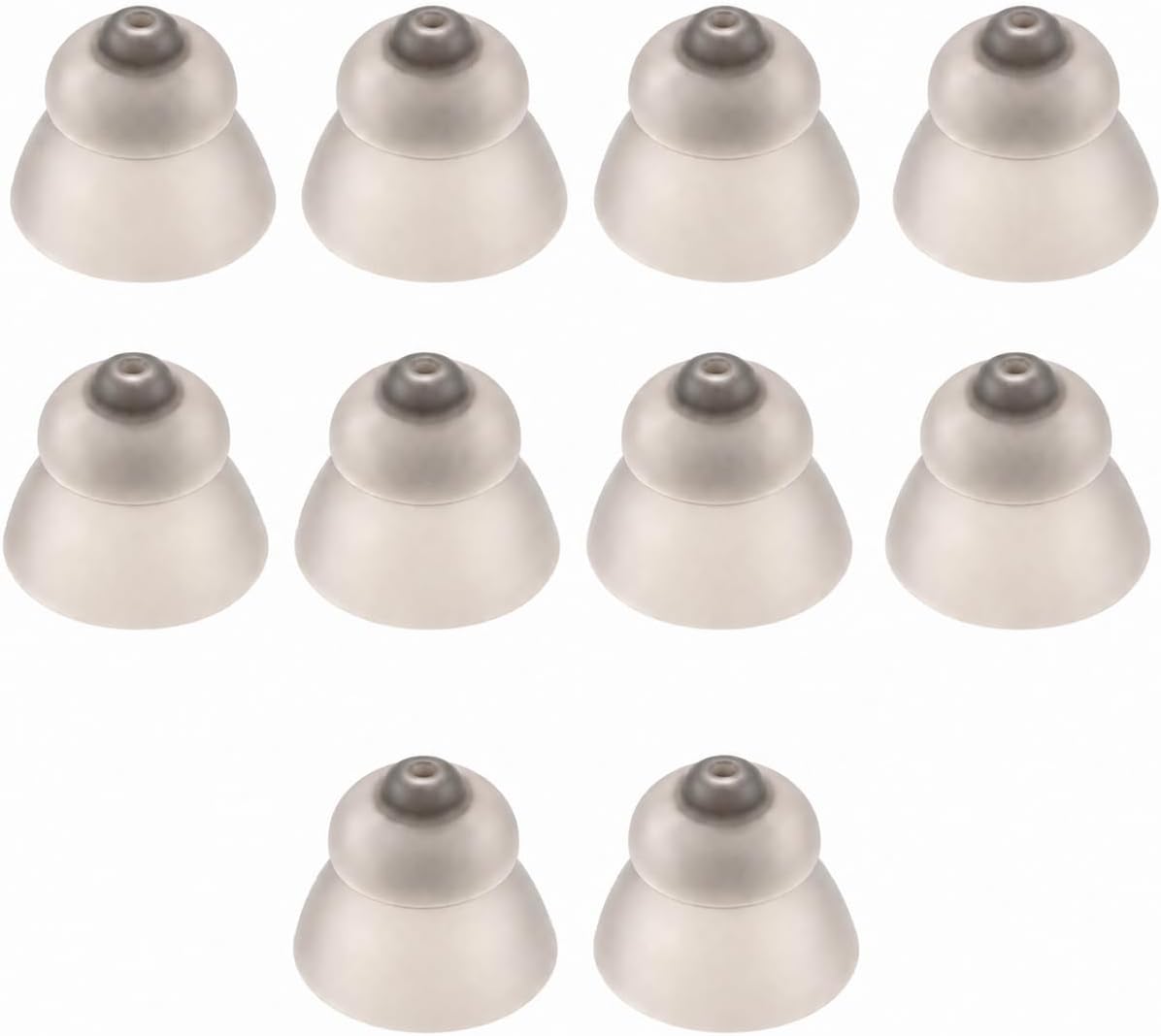 10 Pack Hearing Aid Domes for Phonak, Silicone Double Layer Open Domes Sound Amplifier Earbud Tips Washable Anti Stati Ear Tips Replacement Hearing Accessories for Seniors (M 12mm)