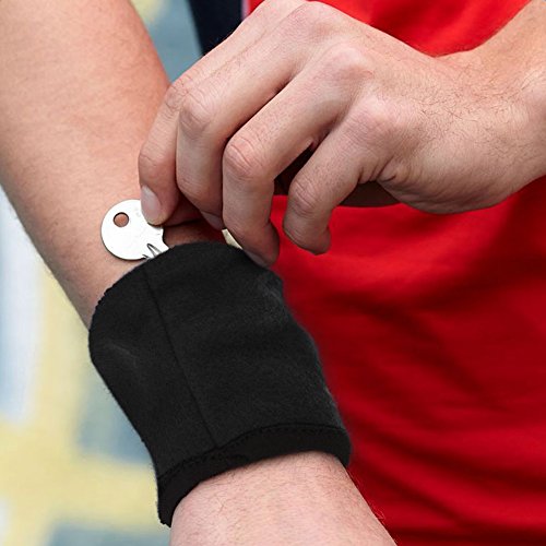 Milltrip Sports Wristband Wallet - Breathable Wrist Bag for Running, Cycling, Gym - Holds Cash, Cards, Keys - Lightweight Sweatband for Men & Women - Ideal for Basketball, Soccer, Tennis, Yoga