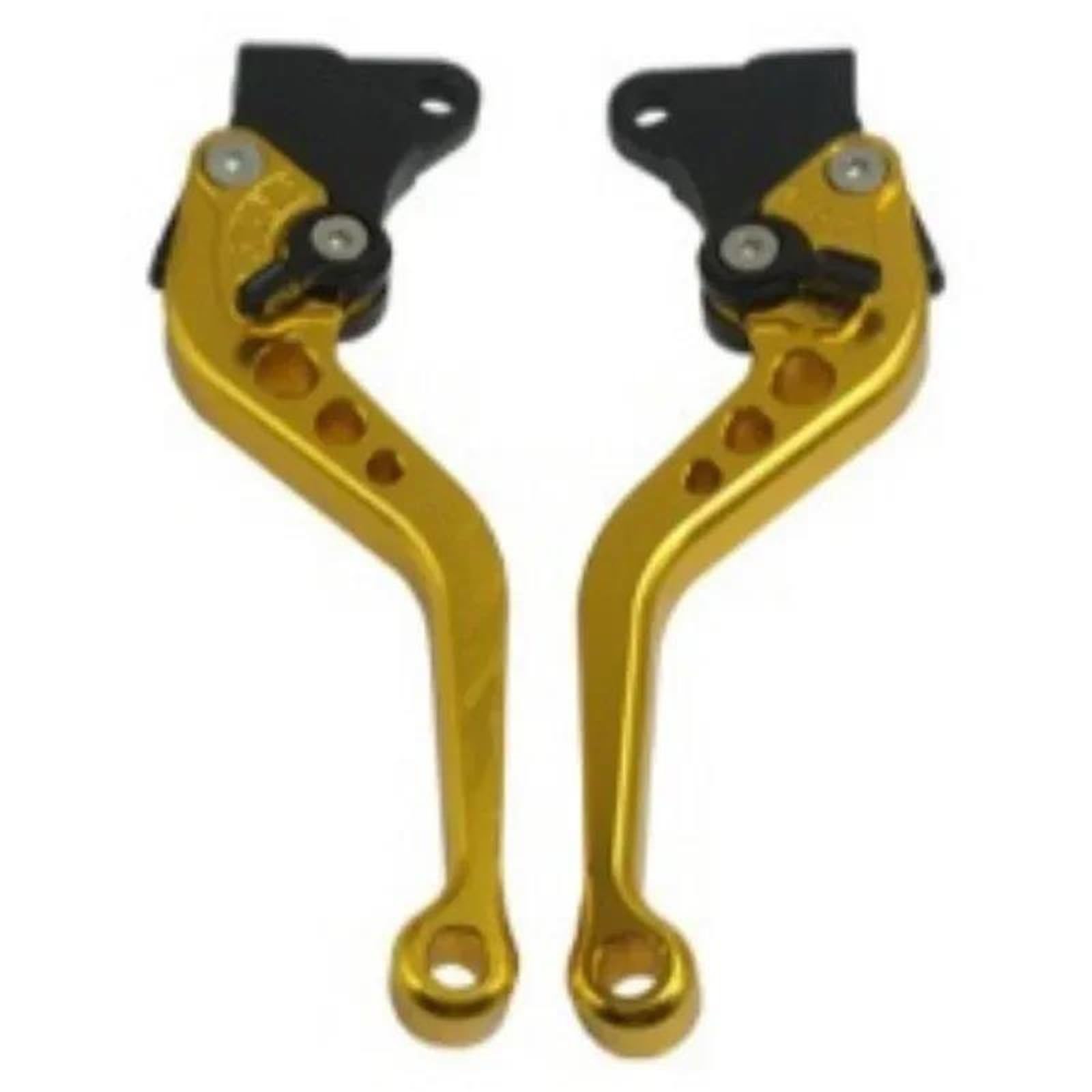 Etekgvyva Gold Clutch Brake Lever Set For Cg125 Motorcycle Brake Handle Motorbike Modification Clutch Drum Brake Lever Handle Adjustable Handlebar Set(Gold)
