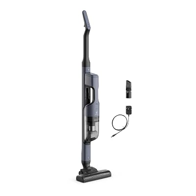 Electrolux Aspirador de Pó vertical portatil bateria Ergorapido 2 em 1 luz frontal LED 30 min luz frontal LED escova rotativa aspira escova capacidade 950ml ERG019 Bivolt Azul