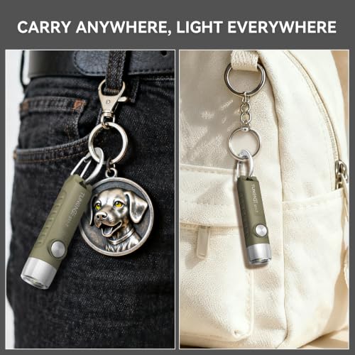 TUNENGE S11-T Rechargeable Keychain Flashlight Magnet,500 Lm EDC Mini Light for Outdoor Hiking — view 5