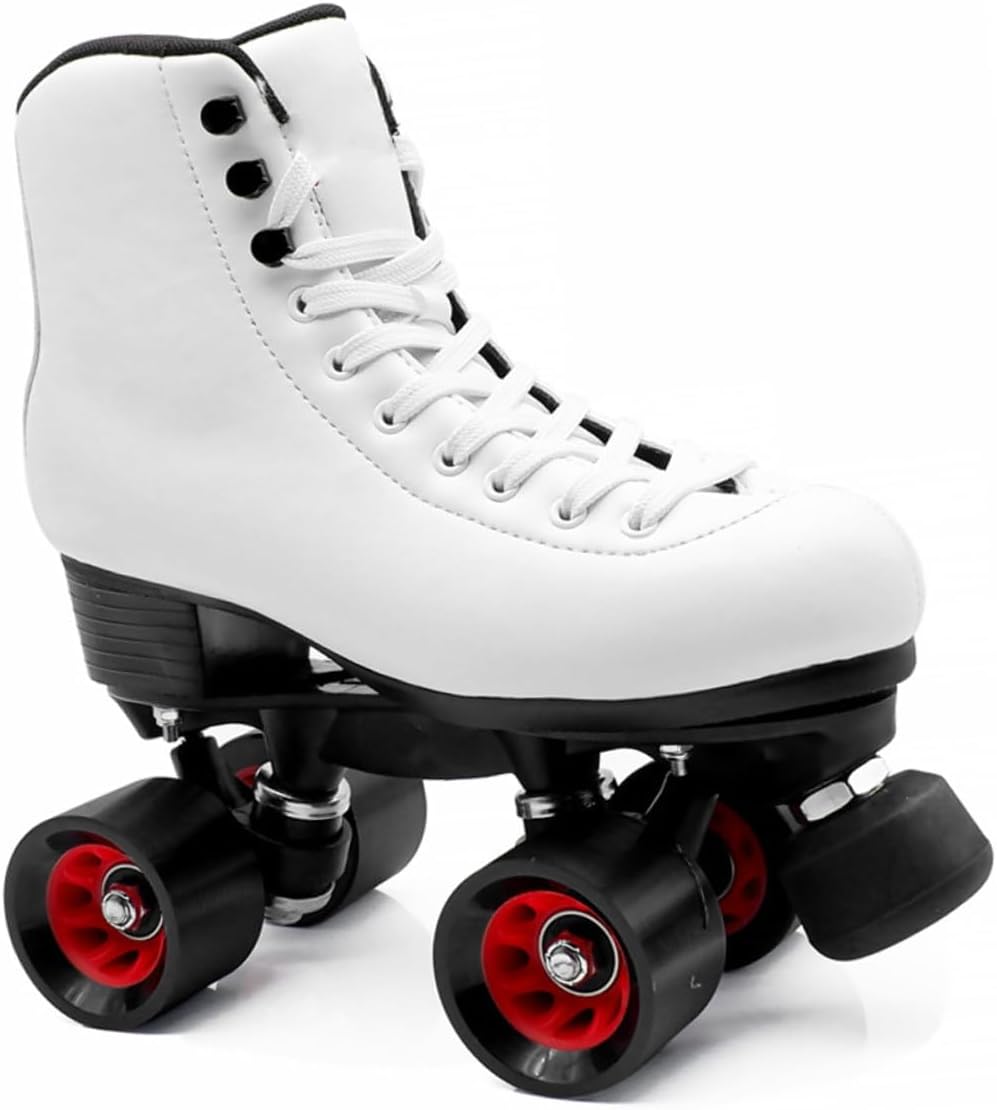 VANZACK Double-row Roller Skating Wheels 95a Hardness Inline Skate Wheels Set with Wrench 8pcs Replacement for Outdoor Asphalt Skates Accessories