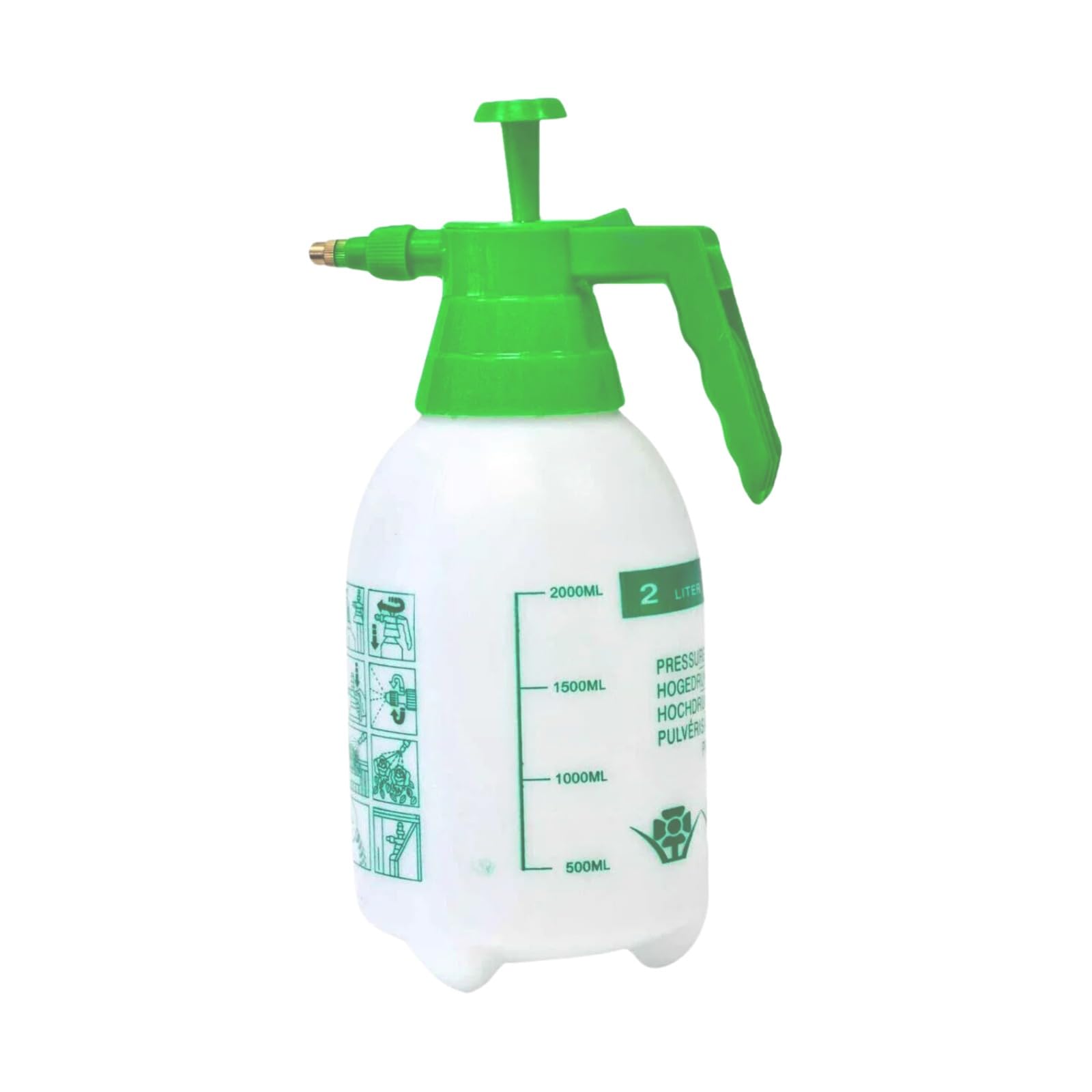 ADEPTNA Heavy Duty Portable Garden Pressure Spray Bottle with Adjustable Nozzle – Ideal for Spraying Water, Fertilisers, Herbicides, Pesticides, Detergents and Preservatives (3 Litre)