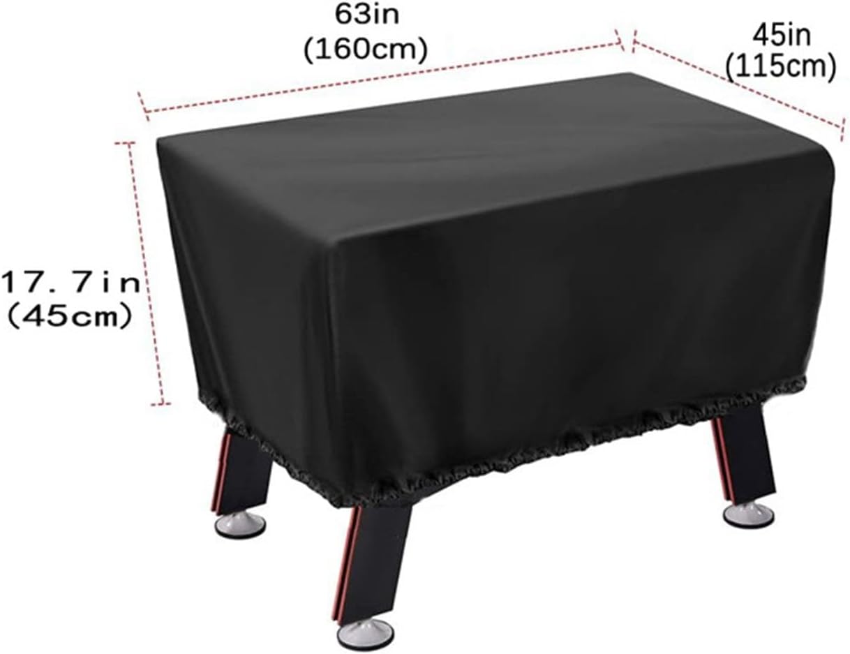 5FT 210D Oxford Cloth Foosball Table Cover, with Storage Bag, for Games and Toy Pool Tables
