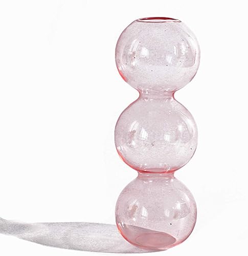Miniatura 3 de JSPYFITS Florero hidropónico de cuatro bolas, cuatro bolas de 9 pulgadas de alto, macetas de vidrio transparente, adecuadas para bodas, fiestas,