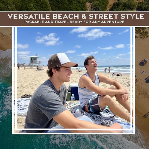 Image of Funky Junque Blank Mesh Foam Lightweight Snapback Trucker Hat | Lightweight Foam Trucker Hat with Breathable Mesh Back, Golf Beach and Street Style, Trendy Trucker Hats for Men