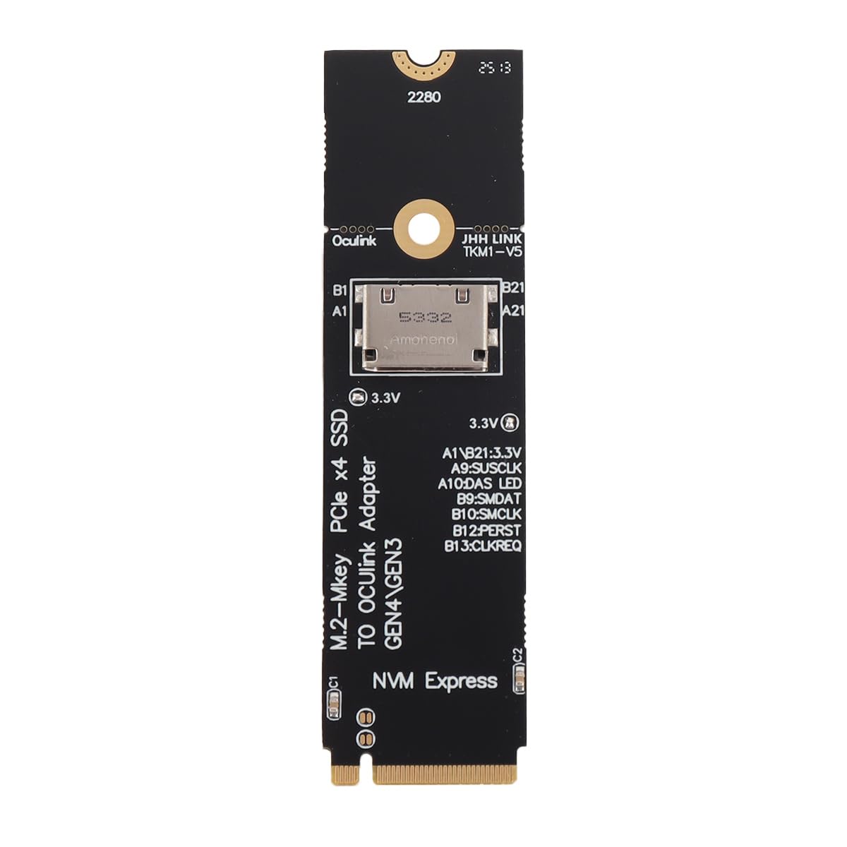 Riven Adaptador M.2 NVME a U.2 Oculink SFF-8612, tarjeta adaptadora PCI-E NGFF