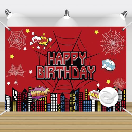 Superhero City Birthday Backdrop
