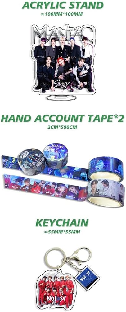 Miniatura 5 de KPOP Stray Kids Llavero Figura de soporte para tarjetas fotográficas Juego de regalo