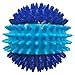 Nerf Dog 3.7in TPR 3-Part Spike Squeak Ball Dog Toy - Dark Blue/Light Blue