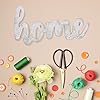 Hampton Art Wood Script, Home, 8 3/4"X 4"X 1/2", Wood Cutout, Word Cutouts for Crafts, Wooden Words for Crafts, Wooden Cut Out Letters, Laser Cut Words, Large Size #2