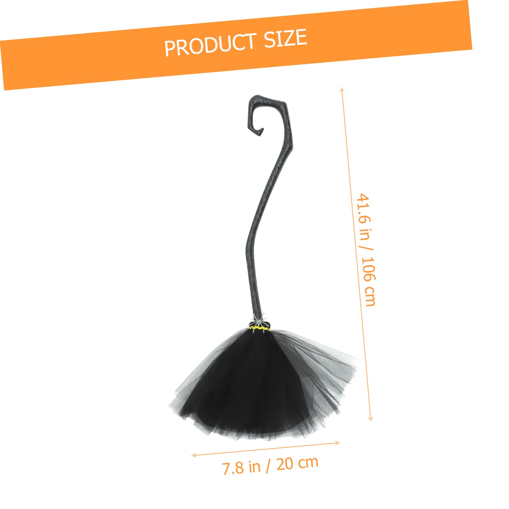 IWOWHERO Halloween Witch Broomstick Detachable Handle Witch Broom Prop Adult-Size Party Decoration