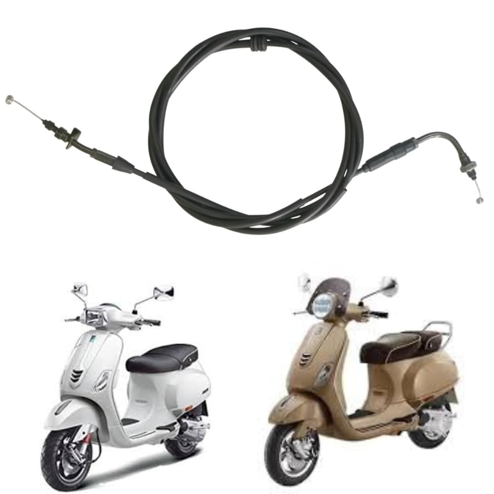 Road Religion® Accelerator Cable Compatible with Piaggio Vespa BS6 VLX, SXL & Elegant Disc – Small Nut Type Throttle Cable Replacement - (RR7517)-image-46