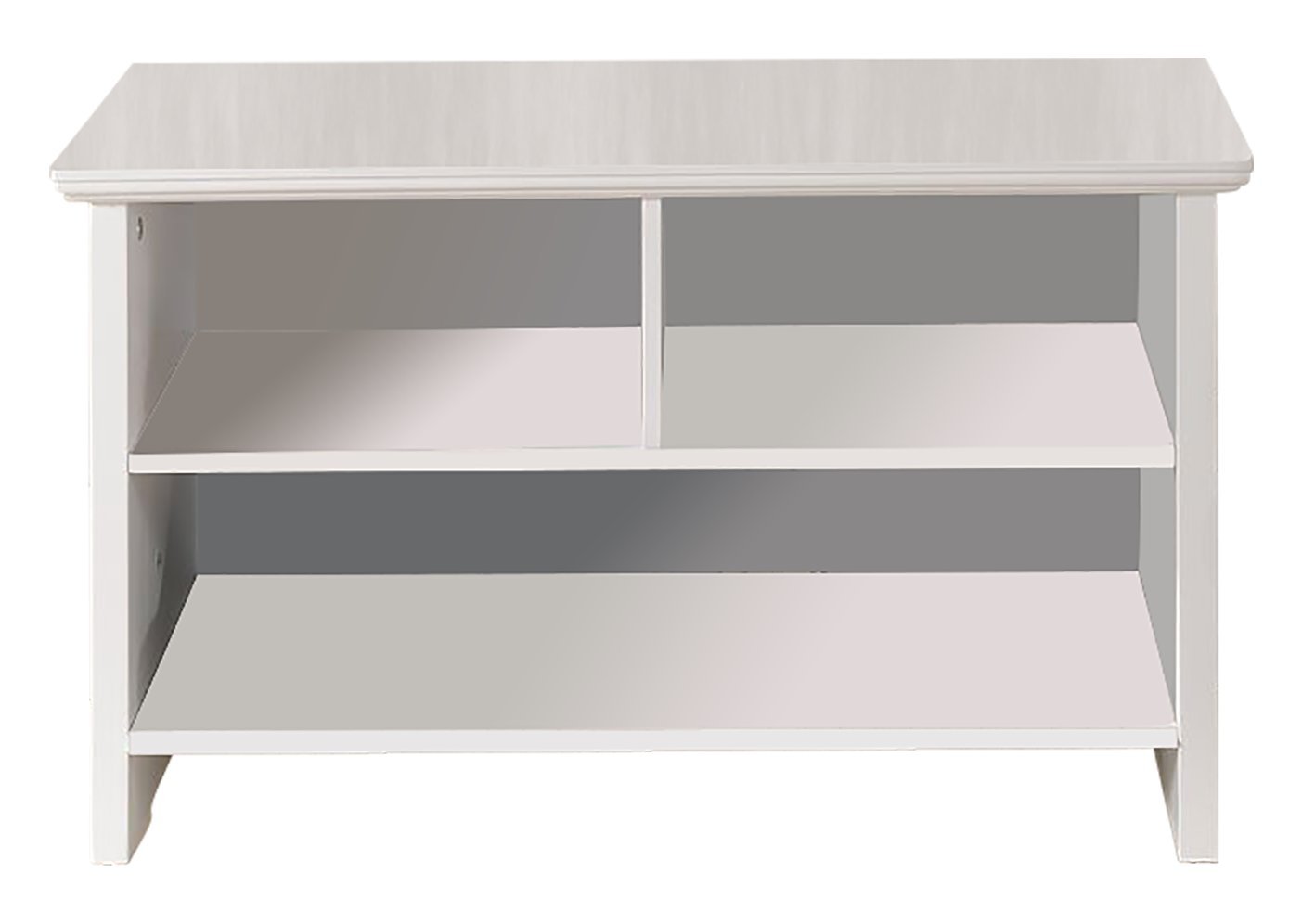 Bowery Hill 3 Tier Wood Shoe Storage Bench with 18 Shoe Cubbies in Brown