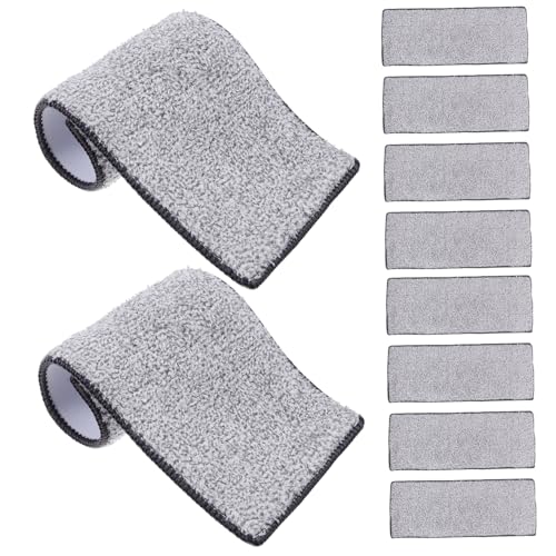 CIYODO 10 Piezas Unidades Paños Microfibra Repuesto para Mopa Alta Absorción Agua Secado Rápido Fácil Instalación Compatibles con Baldosa y Mármol