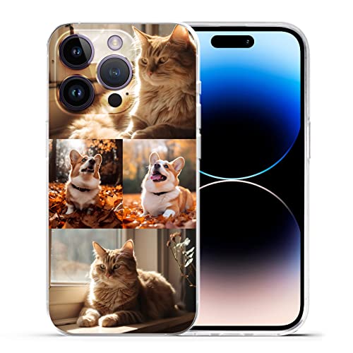 Shoisowo Personalized Photo Phone Case, Custom Picture Design Your Own Collage Phone Cover For Family Friends Couple Gift Compatible With Iphone 14 13 12 11 Pro Max Mini Xr Xs X(4 Photos) #TOP26