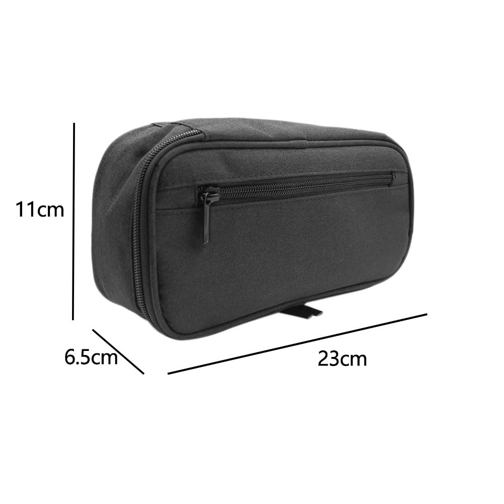 Xiedeai Large Capacity Pencil Case with Zipper, 5 Compartments Aesthetic Canvas Pouch for Office School, and Travel - Image 2