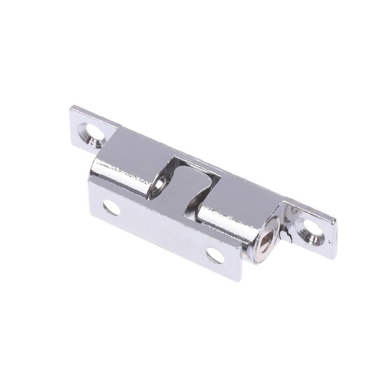 Huwoyg 70Mm Silver 10Pc Furniture Door Ball Latch Brass Double Roller Spring Catch Latches Cabinet Closet Adjustable Tension For Cabinet Closet
