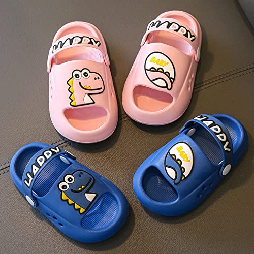 Baby Boys Girls Cute Slip On Slides Sandals Summer Open Toe Dinosaur Slide Slippers Sandals Anti-slip Water Shoes3