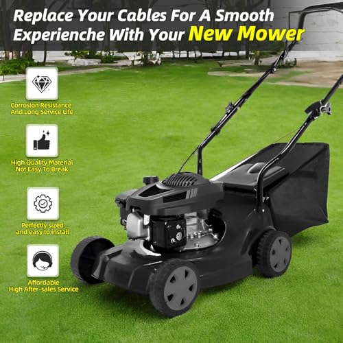 Image of 532183567 Control Cable for for Poulan Husqvarna 5521chv 5521rs Craftsman Lawn Mower 182755 532182755 60-109 Cable Parts 83567 Engine Zone Control Cable Z Bend on Each End