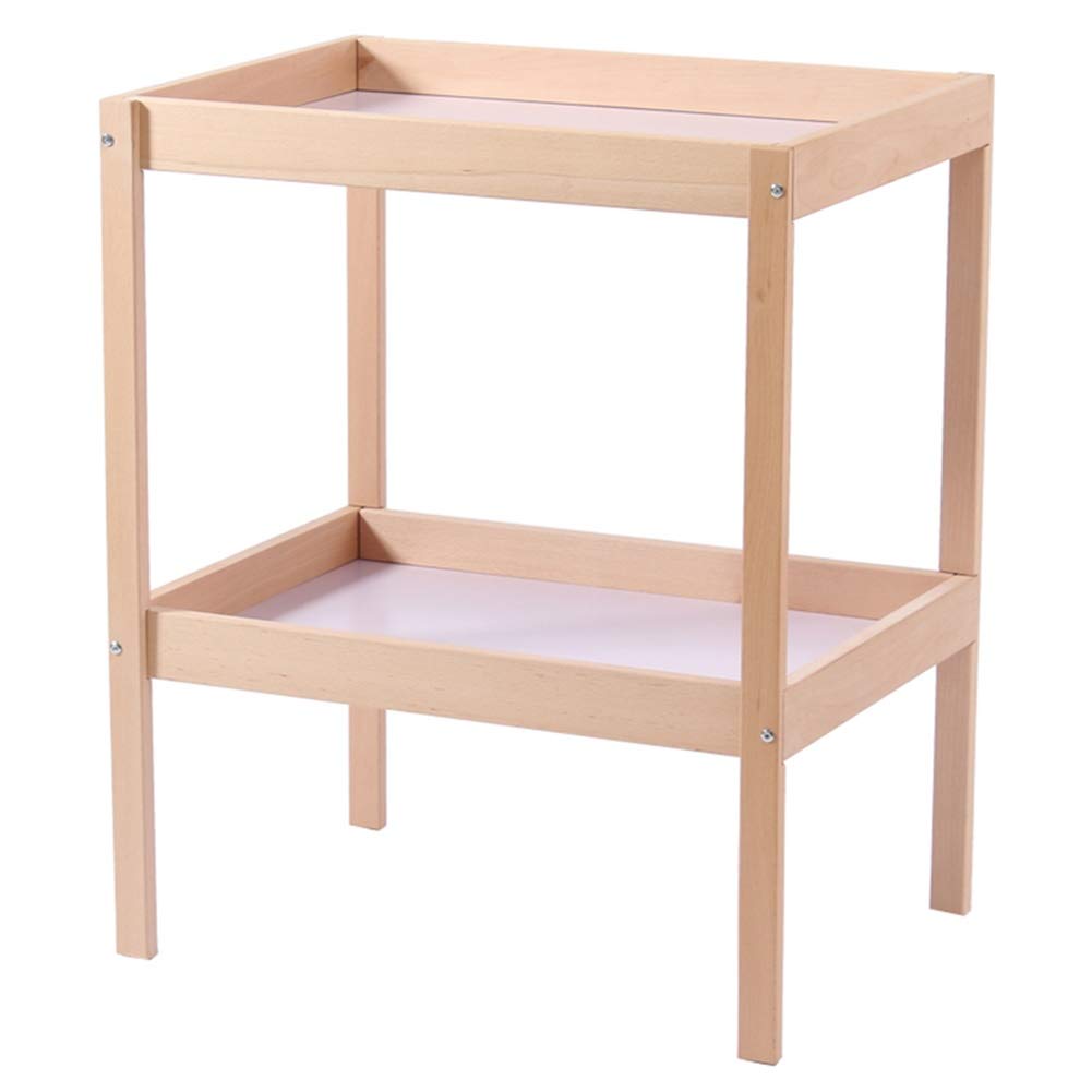 Przewijak z podkładką - Natural Wood 2 regały dla małych dzieci / małych dzieci Dresser Bath Station - nietoksyczny gotowy (kolor: Conventional 86 cm)