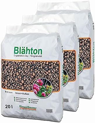 Produktbild von HanseGrand Blähton Tongranulat Beutel Hydrokultursubstrat Pflanzkästen Kübel Pflanztöpfe