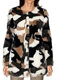  AV Marken Webpelz Jacke wollweiss-schwarz-beige Gr. 42, Gr. 44, Gr. 46, Gr. 48 0218450684 (46)