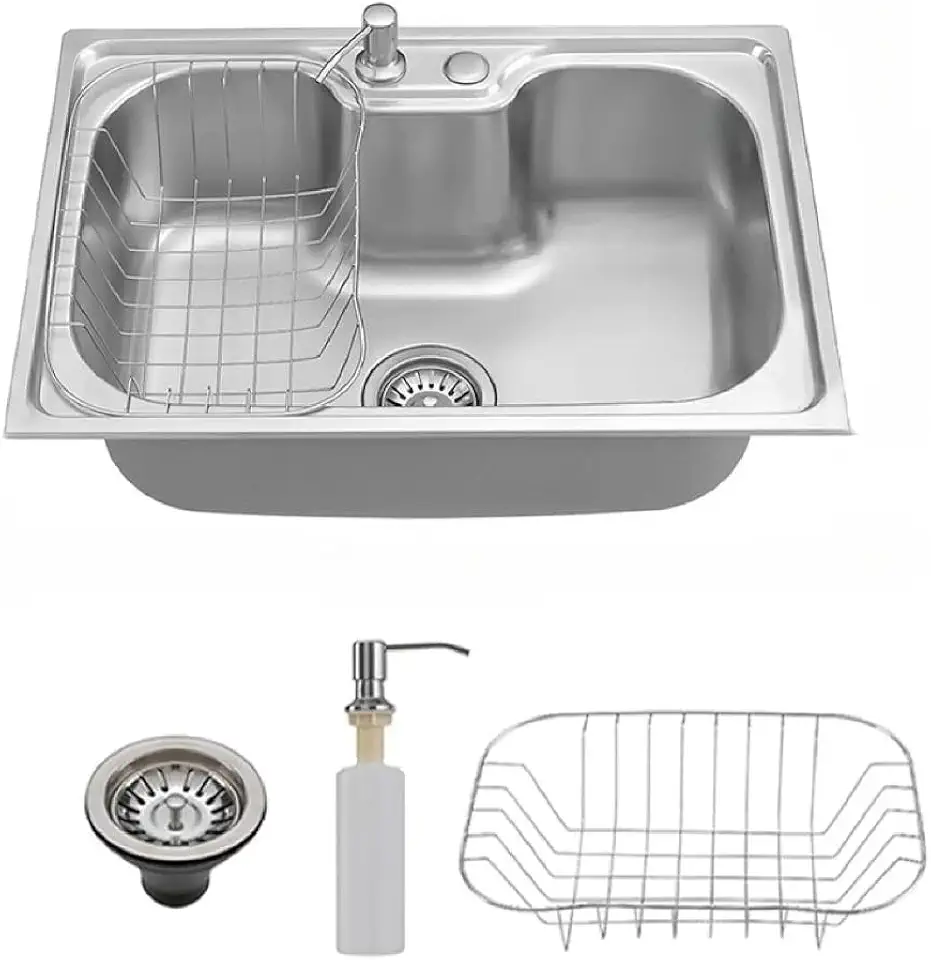 Cuba Dupla Gourmet Cozinha Aço Inox Com Acessórios 60cm×40cm(50cm)