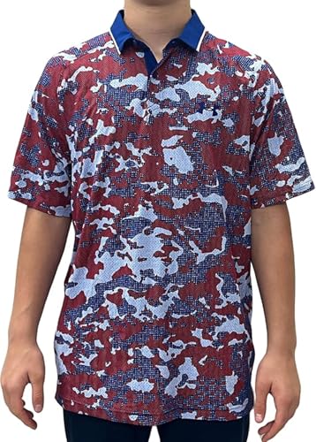 Polo UA Iso-Chill Under Armour homme vêtement golf respirant motif floral 1377295