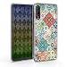 Produktbild kwmobile Hülle kompatibel mit Samsung Galaxy A50 - Handyhülle - Handy Case Marokkanische Fliesen bunt Blau Rot Hellbraun