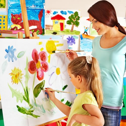 Image of 4 Pack Trifold Poster Board 36 inch x 24 inch White Corrugated Project Boards for Science Fairs, School Projects, Event Displays