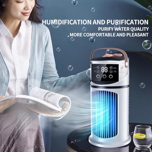 Climatiseur mobile et ventilateur de table USB compact pour bureau - 3