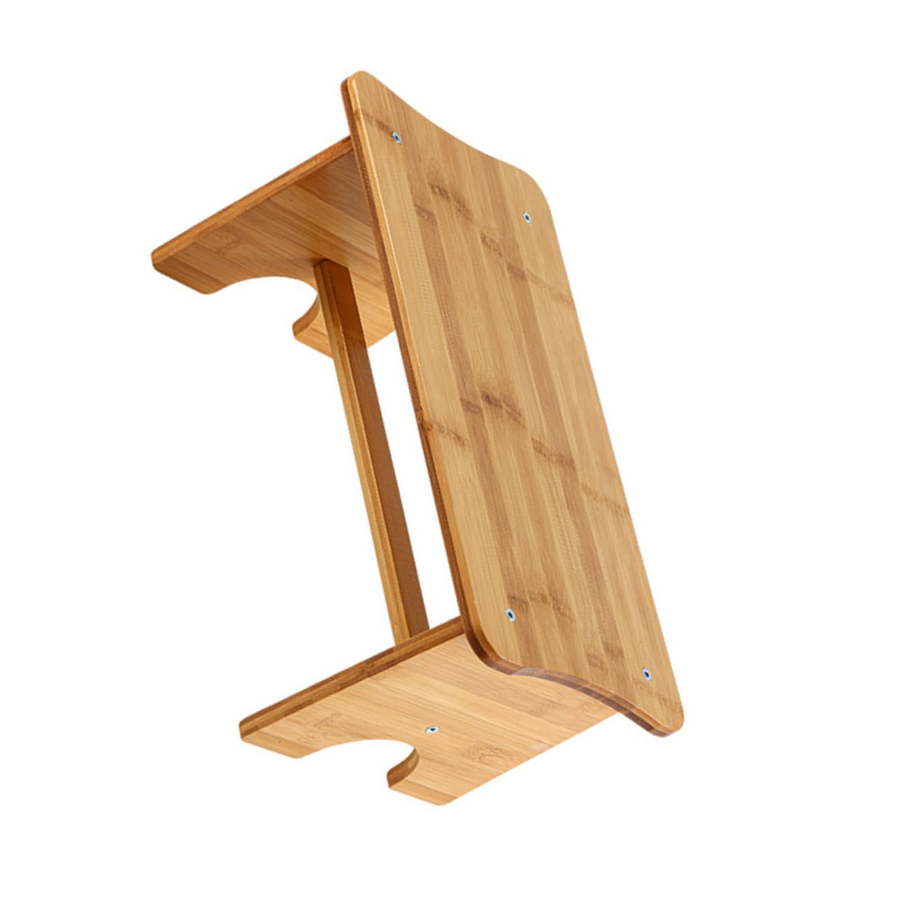 PERSELOSO Anti-Skid Wooden Step Stool Toilet Squatting Stool Small Footstool for Adults