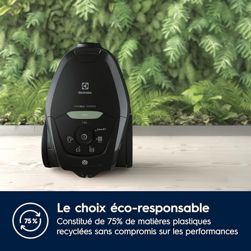 Electrolux Pure D8 Aspirateur Traineau avec sac Incroyablement Silencieux 57dB Ecoresponsable 75% de matériaux recyclés surfaces Puissance Automatique Intelligente PD82 - vue 5