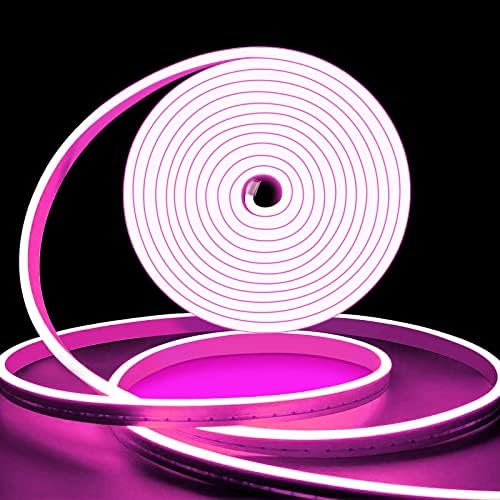 GAABUTEMA Neon LED Strip Light 5m, Warm White Neon Flex 16.4ft/5m 12V, Cuttable Waterproof Silicone Neon Rope Light for Bedroom Indoors Outdoors Home Party Decor