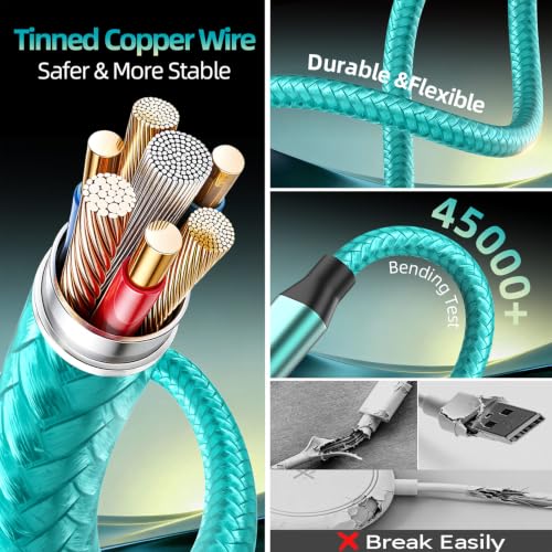 Image of Travel Essentials Multi Charging Cable with iWatch Charger /2 USB-C /IP, 5FT