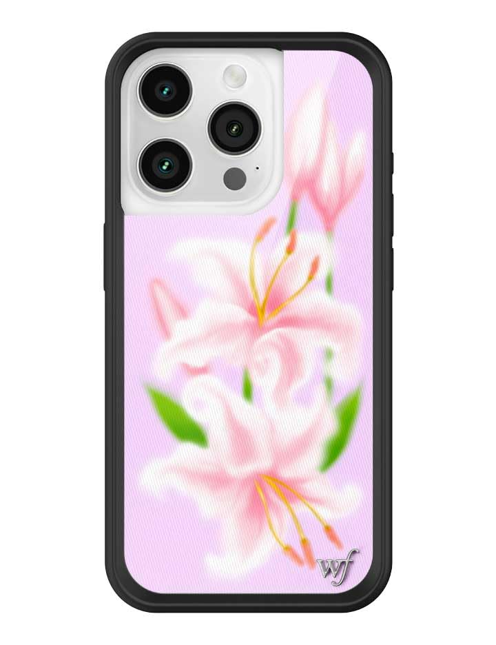 【サイズ:iPhone15(ClearBlack)_色:Flowers】CASE Amazon.com: Wildflower Cases - Orchid, Compatible with Apple