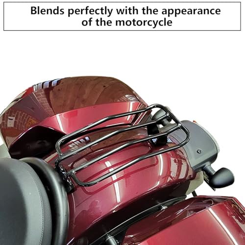 DREOOCAR Motorcycle Luggage Rack Rear Solo Seat Compatible with Honda Rebel CMX1100 CM1100 DCT Accessories 2021 2022 2023 Support Shelf Fender Cargo Rack Top Case Carrier Black - Image 5