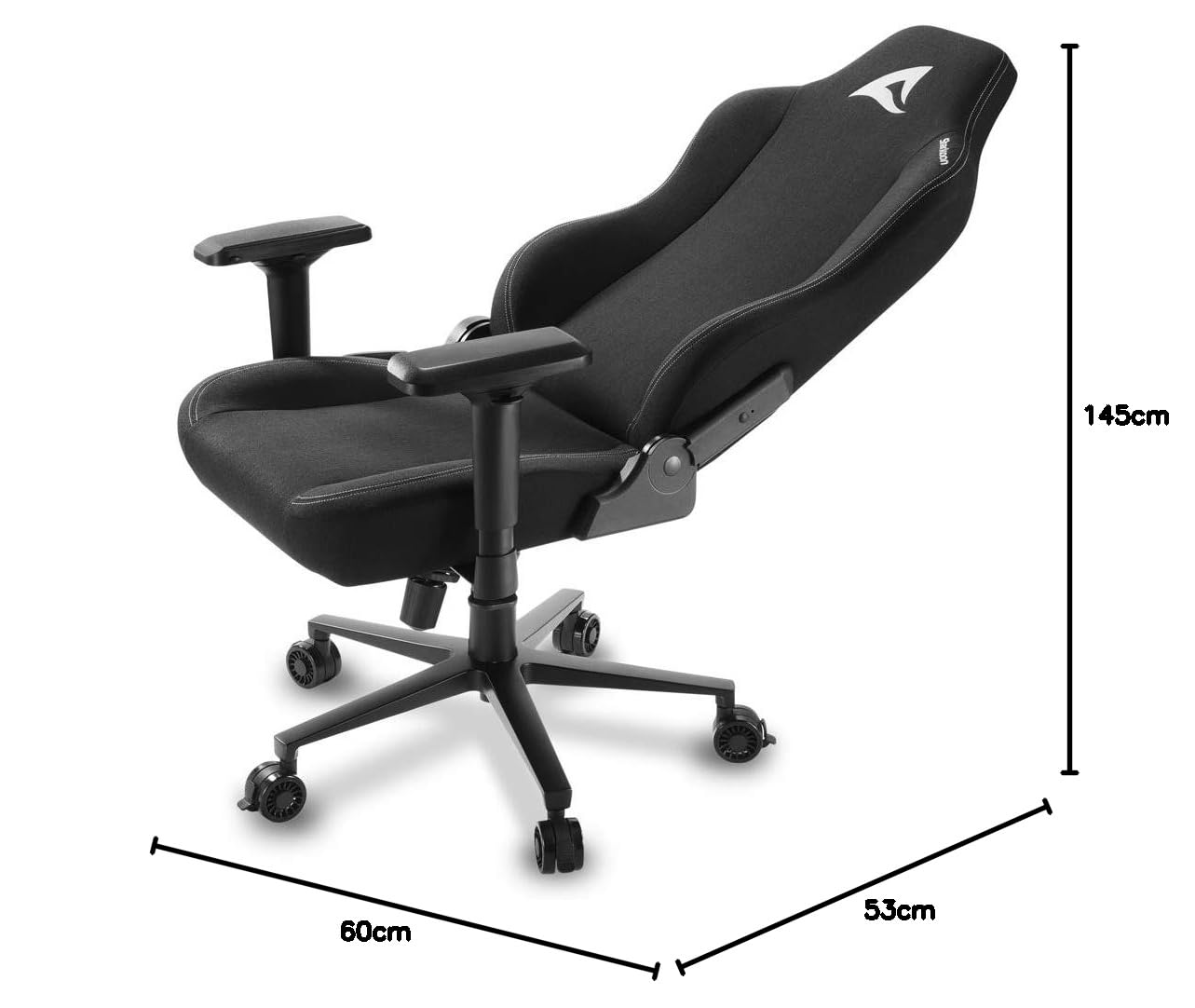 Sharkoon SKILLER SGS40 Fabric Seduta imbottita Schienale imbottito (Sharkoon Skiller SGS40 - stol - alumin)