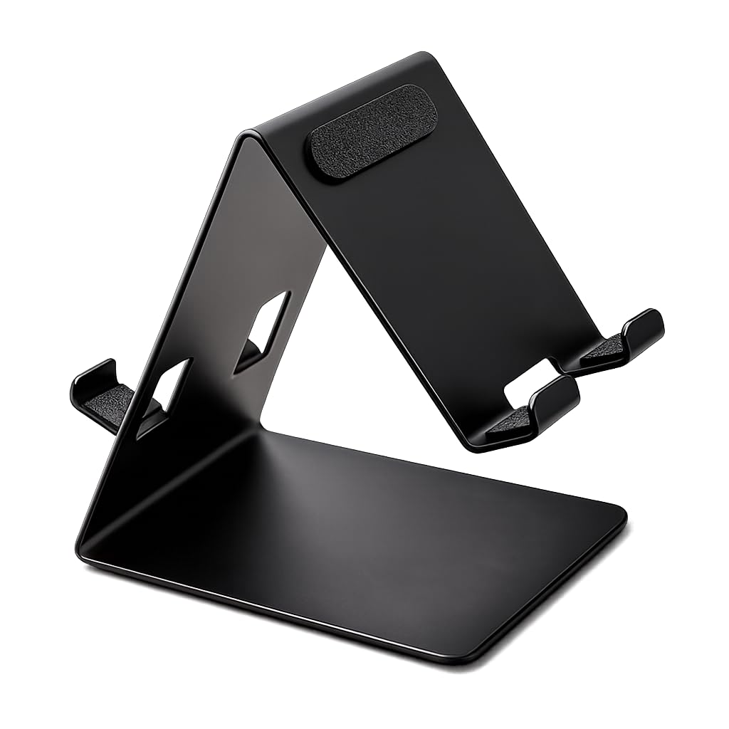 Annixa® Mobile Stand for Table | Dual Sided Mobile Holder | Stand Desktop Universal Metal Mobile Holder (Metal -Stand)-picture-23