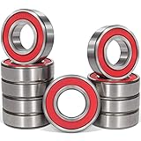 10 Pack 6001-2RS Double Rubber Seal Bearing 12x28x8mm,Pre Lubricated,Stable Performance,Cost...