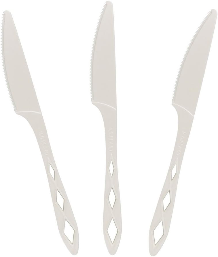 100% Compostable Non Plastic Forks [300 Pack] CPLA Disposable Forks. Non Plastic Silverware Set. Eco-Friendly Cutlery, Off White Flatware, Extra Sturdy Utensils, by Earth's Natural Alternative
