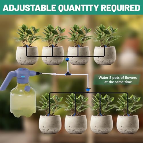 Image of HASTHIP 3L Electric Watering Can with Timer, Automatic Spray Bottle for Plants, 2 Spray Modes, One-Button Control, Includes Micro Irrigation Tube & Spray Head Kit for Garden, Flowers