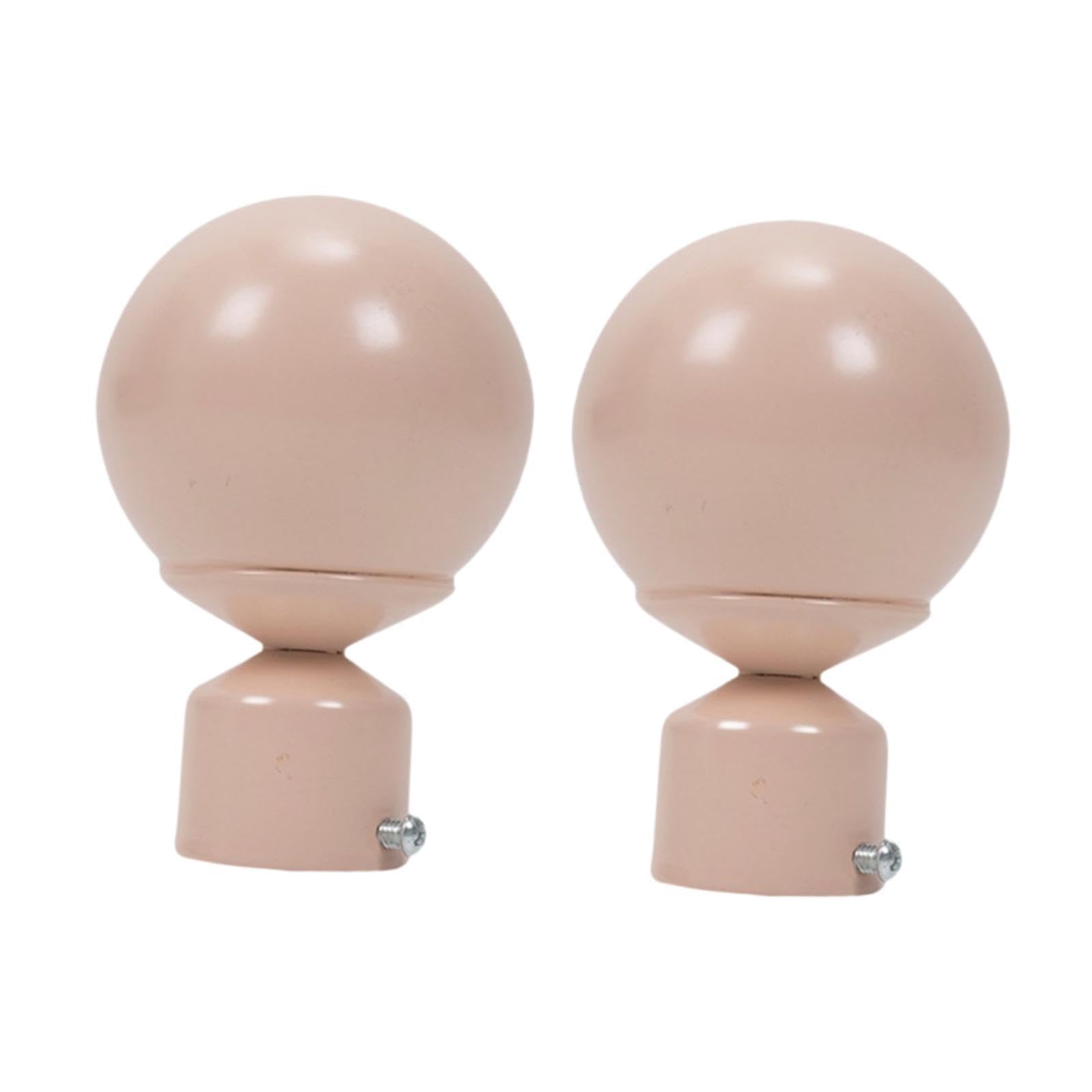 predolo Coppia estremità Decorativa per Asta Tenda in Metallo con Finitura Elegante E Installazione Semplice Adatti per Soggiorno Camera da Letto Ufficio, 5 Pezzi