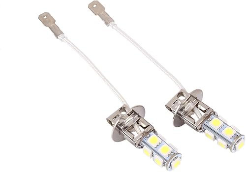 Miniatura 2 de 2 bombillas antiniebla H3 5050 blancas 9 SMD LED de xenón DC12 V para coche lámpara de luz antiniebla LED 6500 K superbrillante